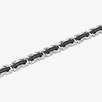 Mens Stainless Steel 8 1/2 Inch Solid Chain Bracelet