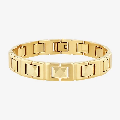 Mens Stainless Steel Tungsten 8 3/4 Inch Link Bracelet