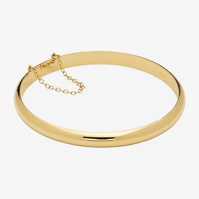 Womens 24K Gold Over Silver Bangle Bracelet