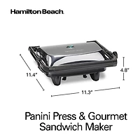 Hamilton Beach® Panini Press Gourmet Sandwich Maker