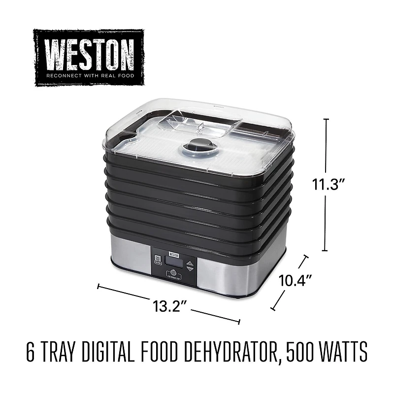 Weston 6 Tray Digital Dehydrator