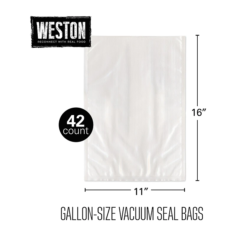 Weston 11x16 Vacuum Sealer Bag- 42 Ct
