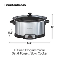 Hamilton Beach® 8 Qt Stainless Steel Slow Cooker