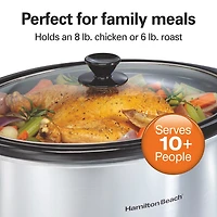 Hamilton Beach® 8 Qt Stainless Steel Slow Cooker