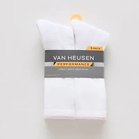 Van Heusen Athletic Mens 6 Pair Crew Socks