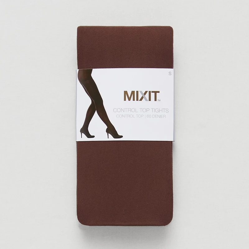 Mixit Womens Opaque Medium Support Plus Tights