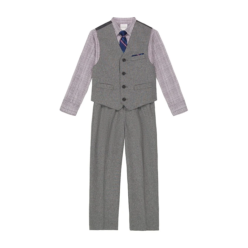 Van Heusen Little & Big Kid Boys 4-pc. Suit Set