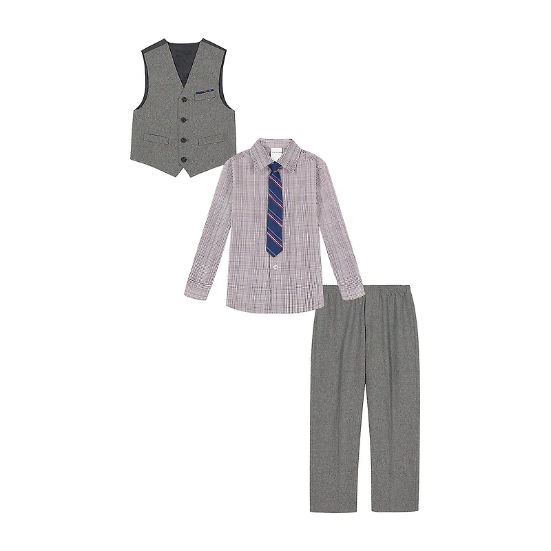 Van Heusen Little & Big Kid Boys 4-pc. Suit Set