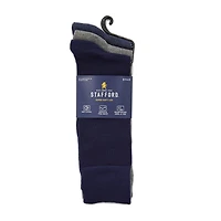 Stafford Super Soft Lux Mens 3 Pair Crew Socks