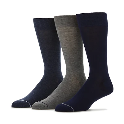 Stafford Super Soft Lux Mens 3 Pair Crew Socks