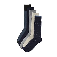 Stafford Casual Dress Mens 5 Pair Crew Socks