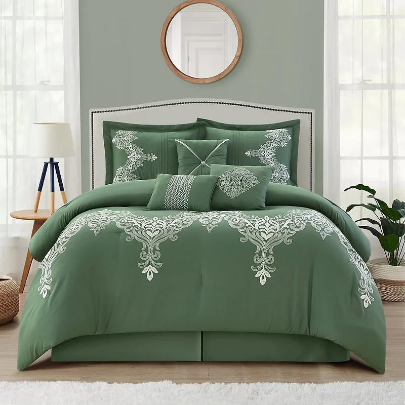 Stratford Park Vania 7pc Midweight Comforter Set