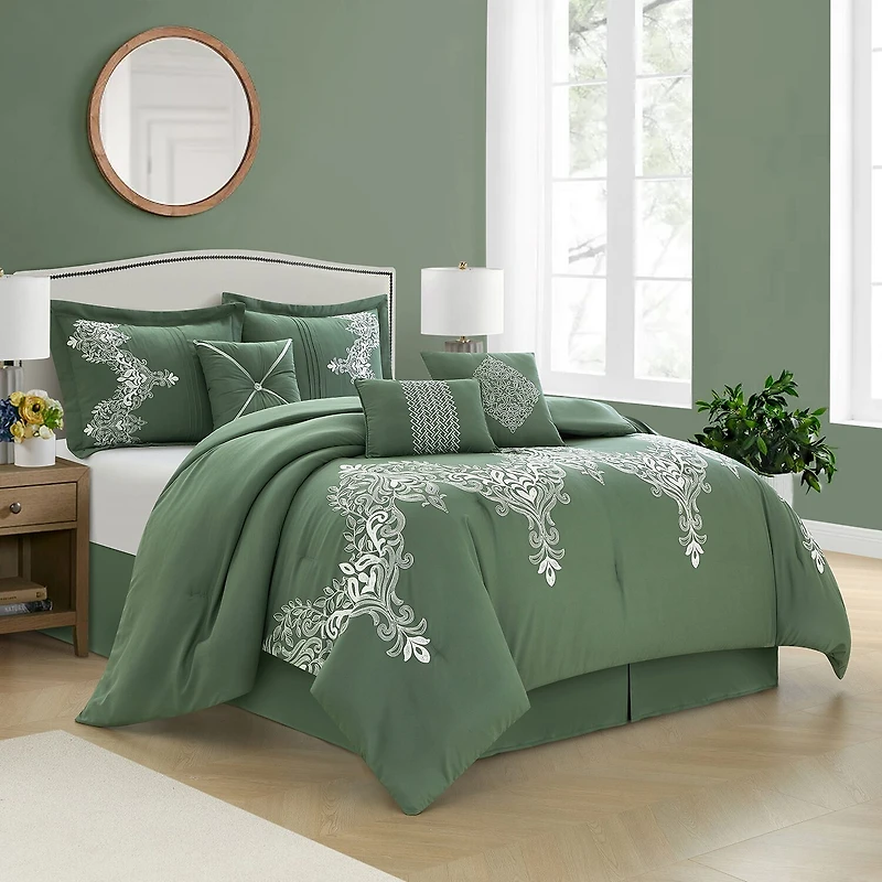 Stratford Park Vania 7pc Midweight Comforter Set