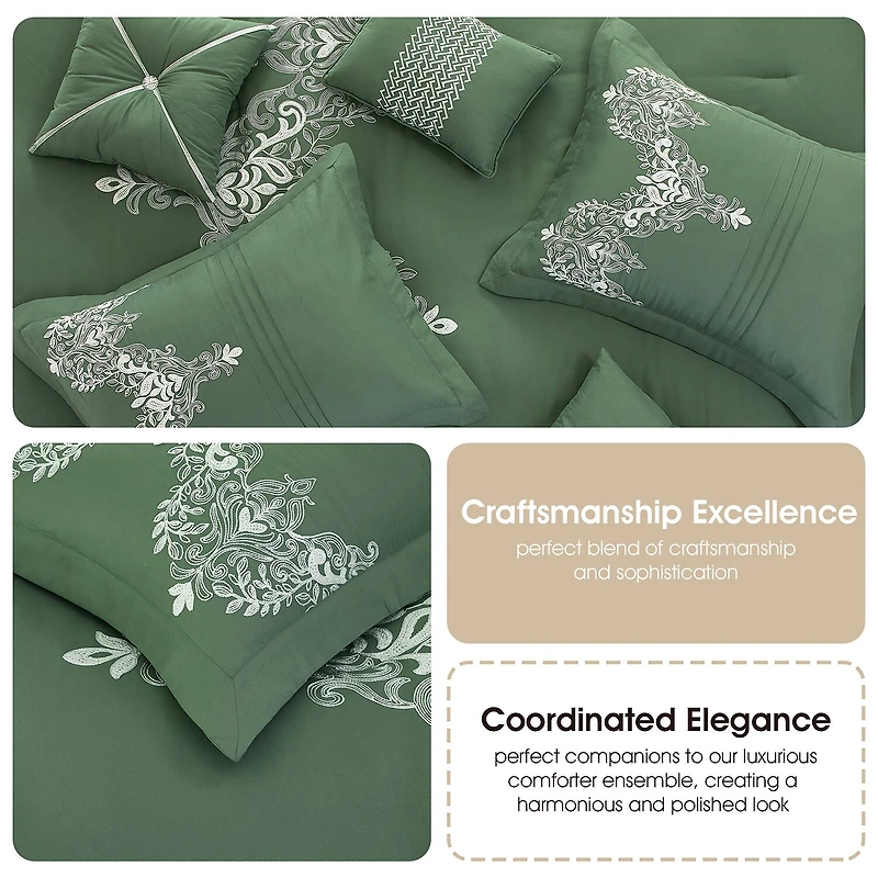 Stratford Park Vania 7pc Midweight Comforter Set