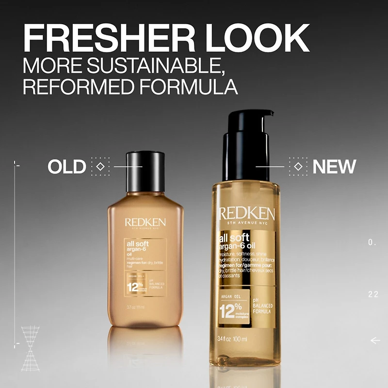 Redken All Soft Argan-6 Hair Oil 3.4 oz.
