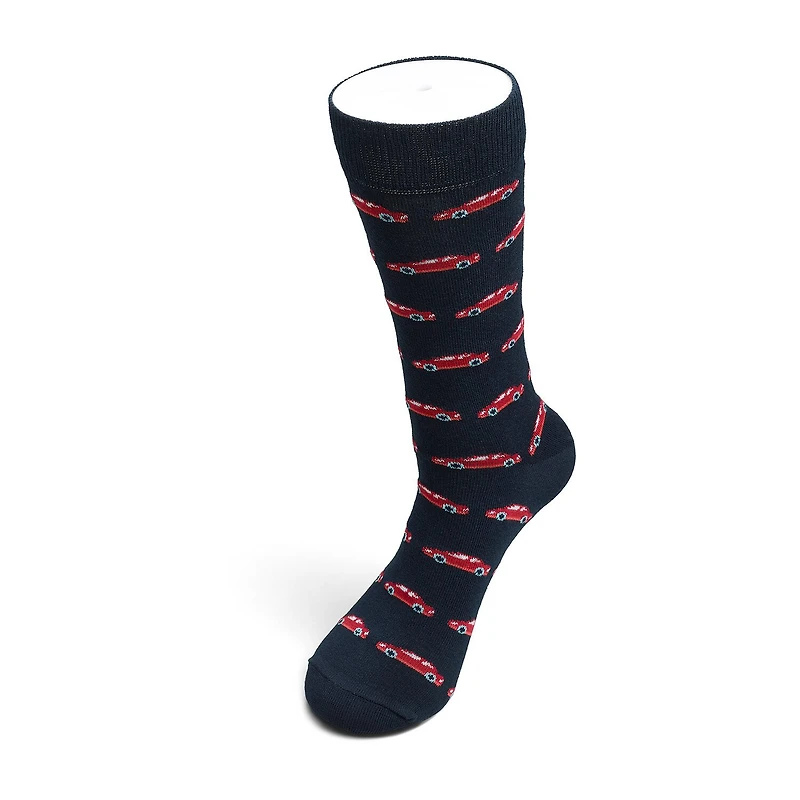 Happy Socks LITE Cars Mens 1 Pair Crew Socks