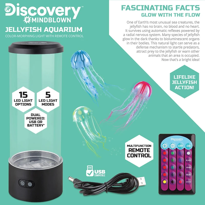 Discovery™ #Mindblown Jellyfish Aquarium Lamp