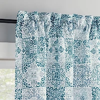 No 918 Genoa Mosaic 2-pc. Rod Pocket Window Tier