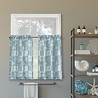 No 918 Genoa Mosaic 2-pc. Rod Pocket Window Tier