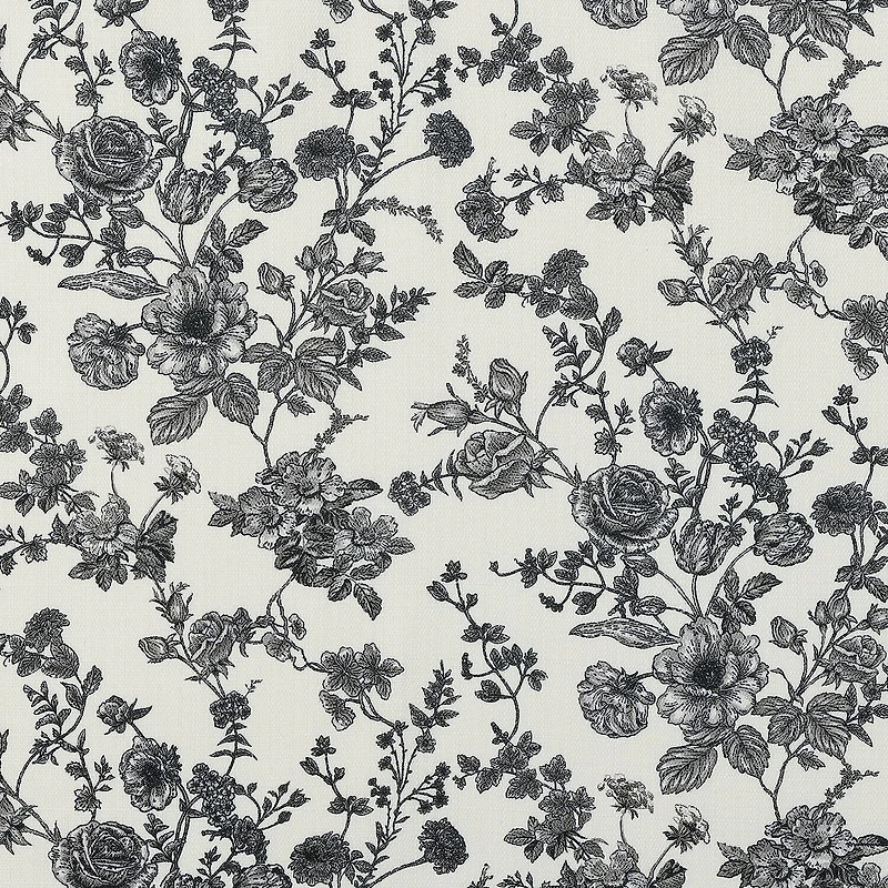 No 918 Elara Tonal Botanical Rod Pocket Tailored Valance