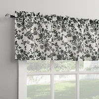 No 918 Elara Tonal Botanical Rod Pocket Tailored Valance