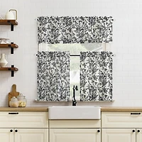 No 918 Elara Tonal Botanical Rod Pocket Tailored Valance