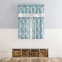 No 918 Genoa Mosaic Rod Pocket Tailored Valance