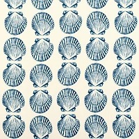 No 918 Sandbar Tonal Seashell Print Rod Pocket Tailored Valance