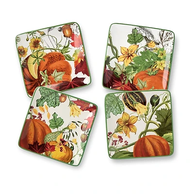 Certified International Harvest Fields 4-pc. Ceramic Appetizer Plate