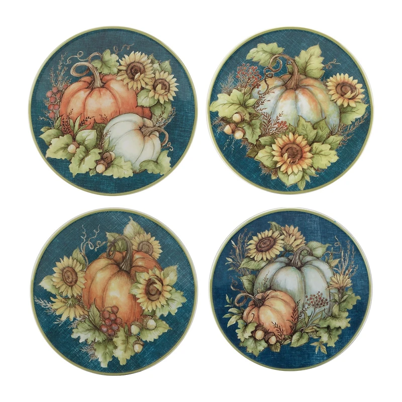 Certified International Autumn Breeze 4-pc. Earthenware Appetizer Plate