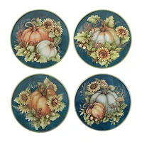 Certified International Autumn Breeze 4-pc. Earthenware Appetizer Plate