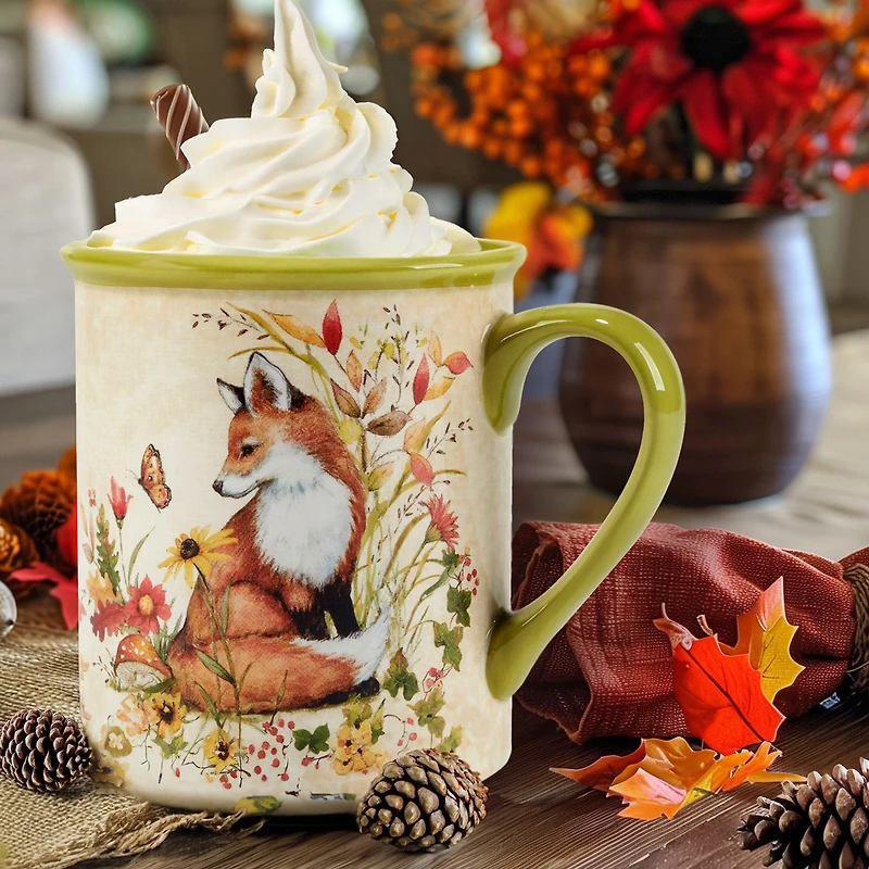 Certified International Woodland Critters 4-pc. Holiday Coffee Mug