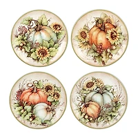 Certified International Autumn Breeze 4-pc. Earthenware Salad Plate