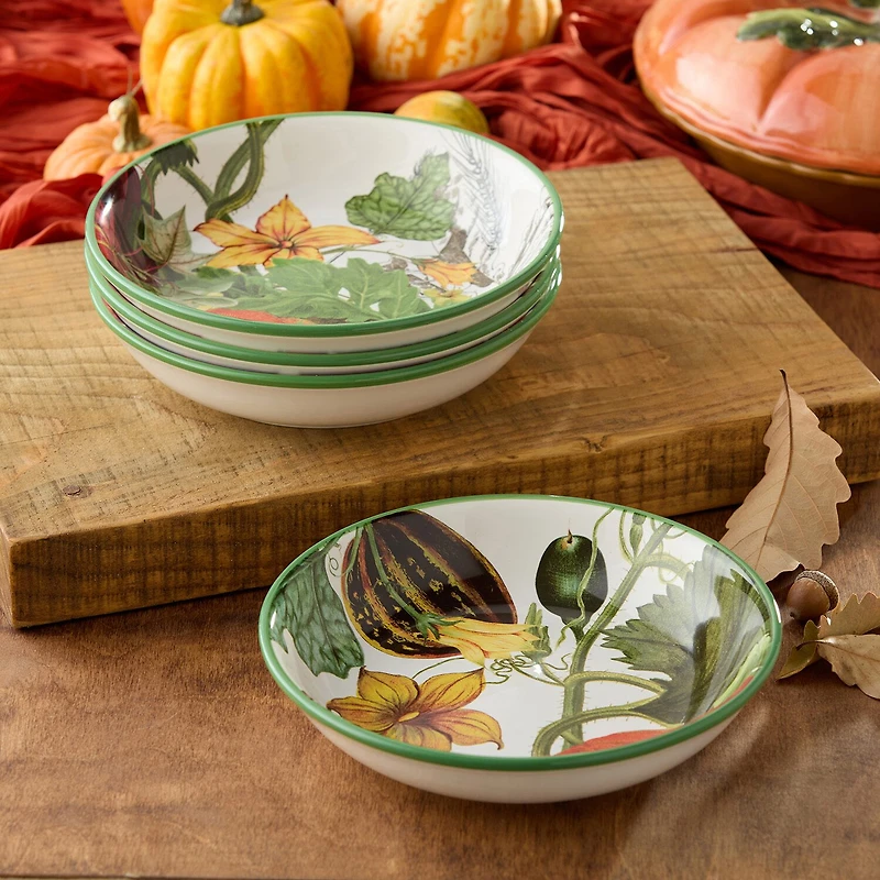 Certified International Harvest Fields 4-pc. Ceramic Soup Bowl