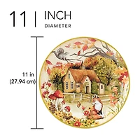 Certified International Woodland Critters 4-pc. Dinner Plate