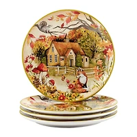 Certified International Woodland Critters 4-pc. Dinner Plate