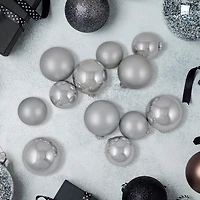 Northlight Silver Glass Ball 72-pc. Christmas Ornament