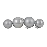 Northlight Silver Glass Ball 72-pc. Christmas Ornament