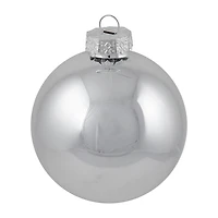 Northlight Silver Glass Ball 72-pc. Christmas Ornament