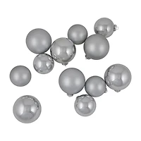Northlight Silver Glass Ball 72-pc. Christmas Ornament
