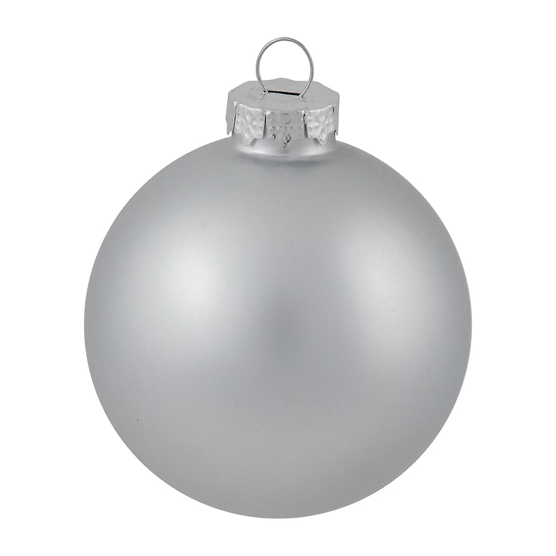 Northlight Silver Glass Ball 72-pc. Christmas Ornament
