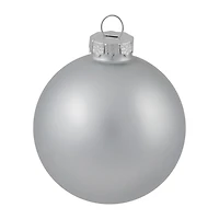 Northlight Silver Glass Ball 72-pc. Christmas Ornament