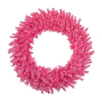 Northlight 36" Pink Spruce Artificial Pink Lights Pre-Lit Wreath