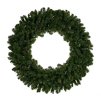 Northlight Canadian Pine Artificial 36 Inch Multi Lights Pre-Lit Wreath