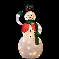 Northlight 36" Led Animated Hat Tipping Christmas Snowman Figurine