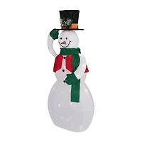 Northlight 36" Led Animated Hat Tipping Christmas Snowman Figurine