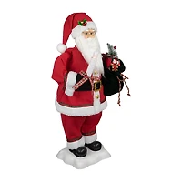 Northlight 24-Inch Animated Candle Musical Christmas Santa Figurine