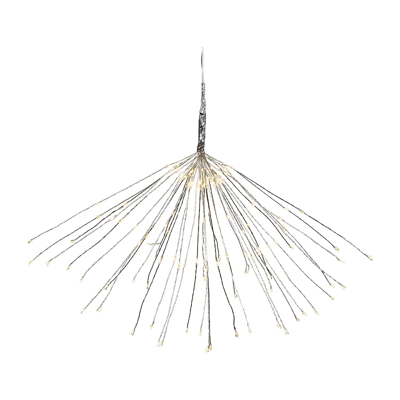 Northlight 20" Led Firework Silver Branch Decoration Warm White String Lights