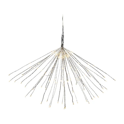 Northlight 20" Led Firework Silver Branch Decoration Warm White String Lights