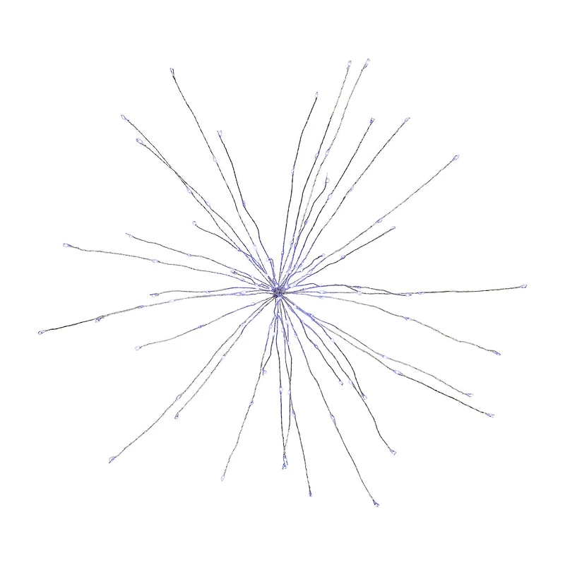 Northlight 20" Led Firework Silver Branch Decoration String Lights